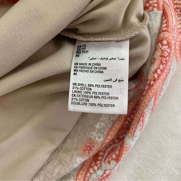 Women's JM Collections Tunic Top Flared Sleeve Aztec Pattern Multi Color Size PS - Picture 7 of 9